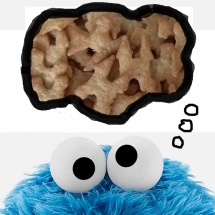 Koekiemonster droomt natuurlijk van... Koekiemonster droomt natuurlijk van...